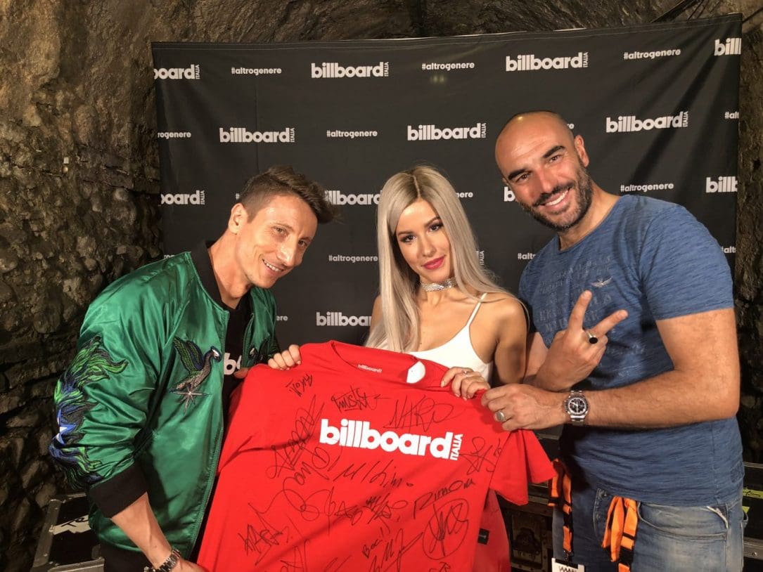 Baby K con Billboard Italia durante i Wind Music Awards