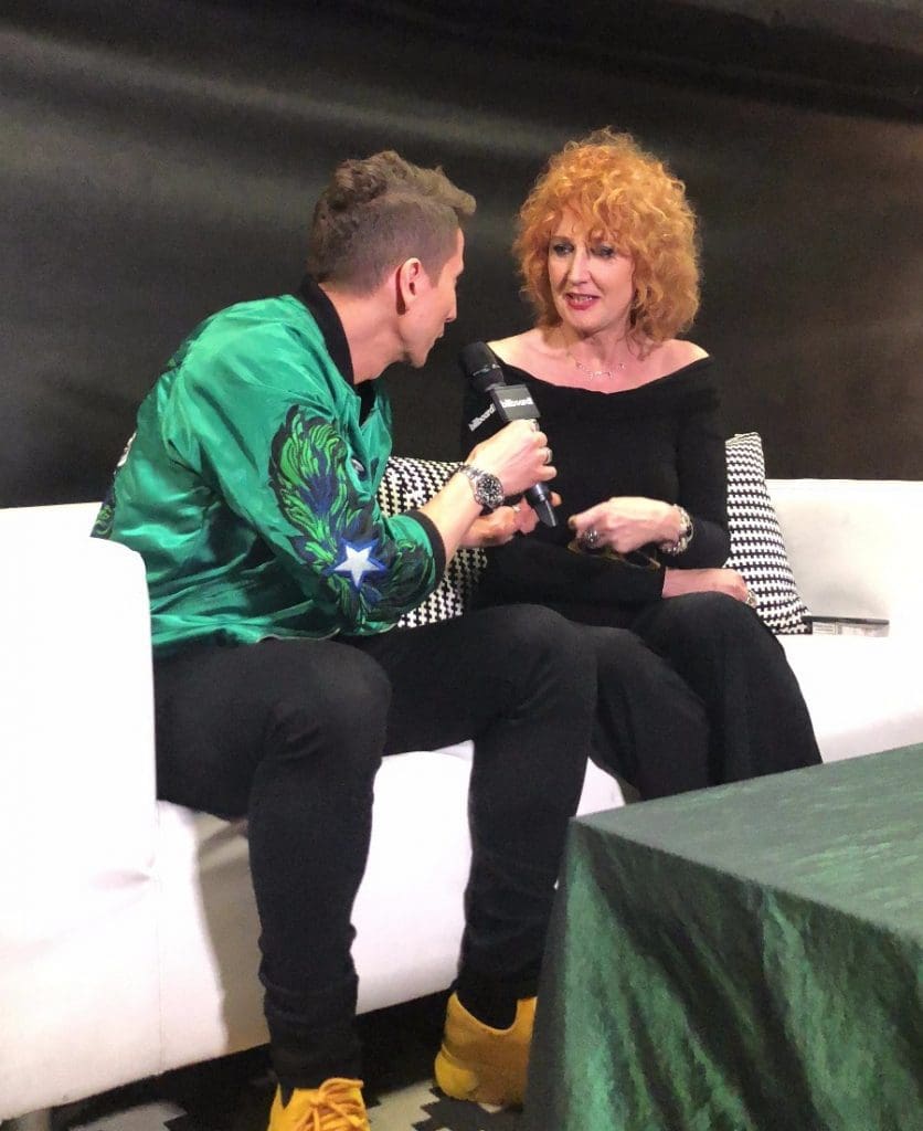 Fiorella Mannoia ai microfoni di Billboard Italia durante i Wind Music Awards