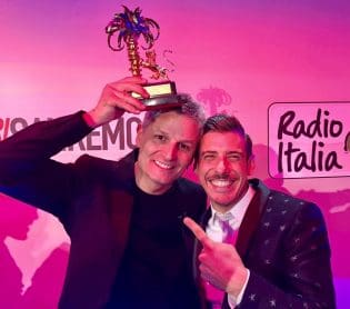 Antonio Vandoni con Francesco Gabbani