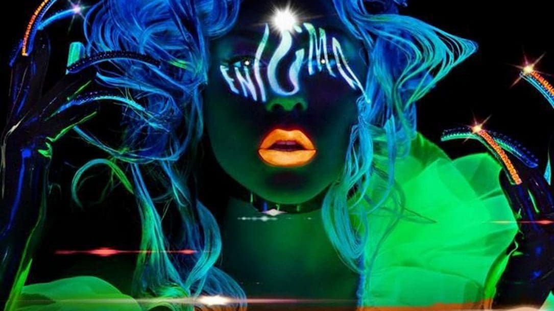 Lady Gaga: un particolare della locandina della sua residency a Las Vegas con Enigma