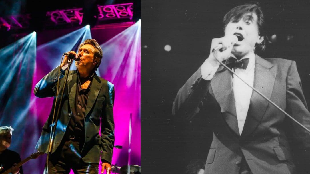 Brian Ferry, una foto recente (credits: Matthew Becker) e una del 1974 (credits: Pennie Smith)