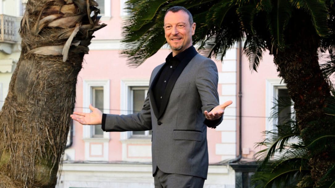 Amadeus, alla presentazione dello scorso festival di Sanremo