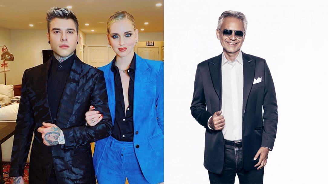 Andrea Bocelli ospite di Fedez e Chiara Ferragni su Instagram