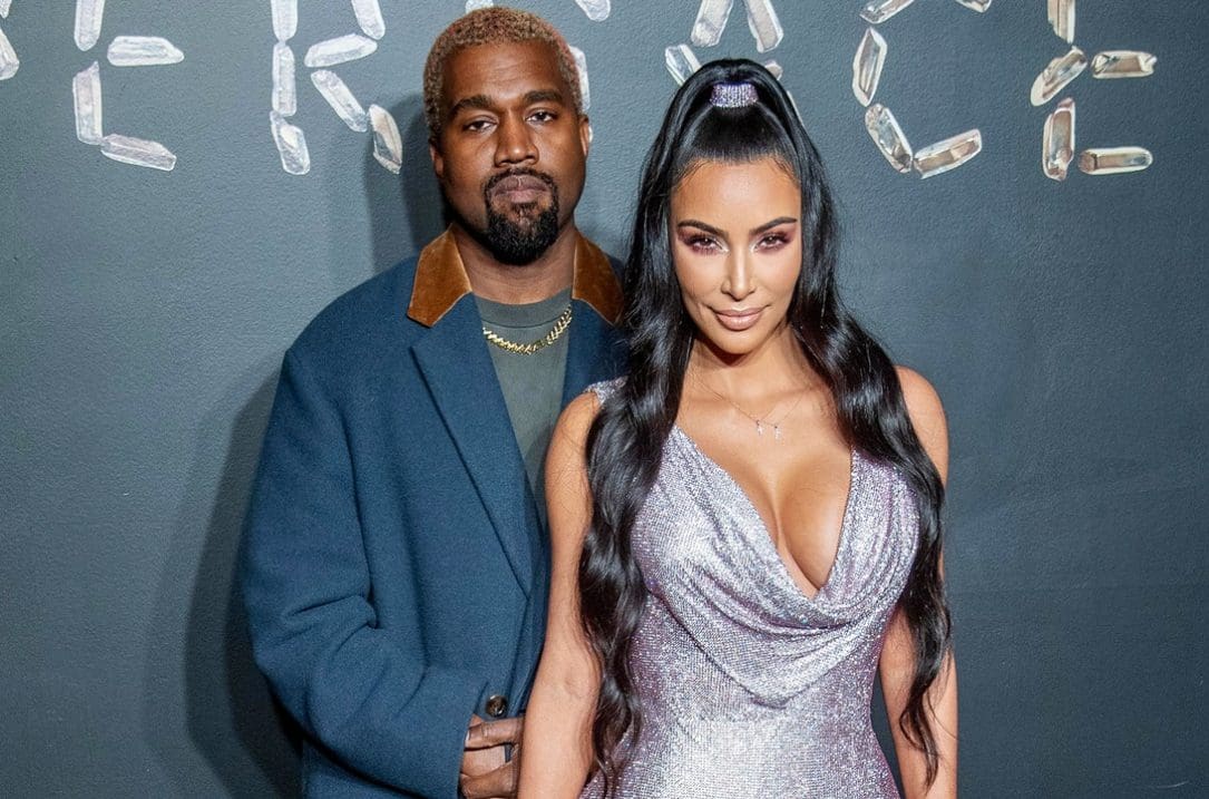 Kanye West e Kim Kardashian alla sfilata di Versace a New York nel 2019, Roy Rochlin/Getty Images