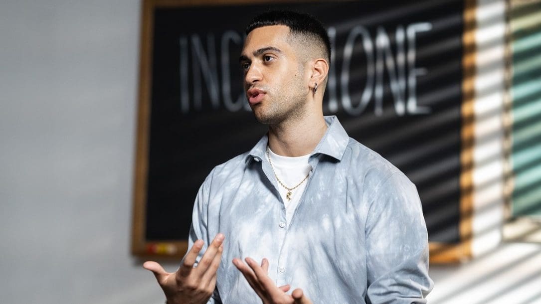 Mahmood, protagonista della web serie Rajel, foto ufficio stampa