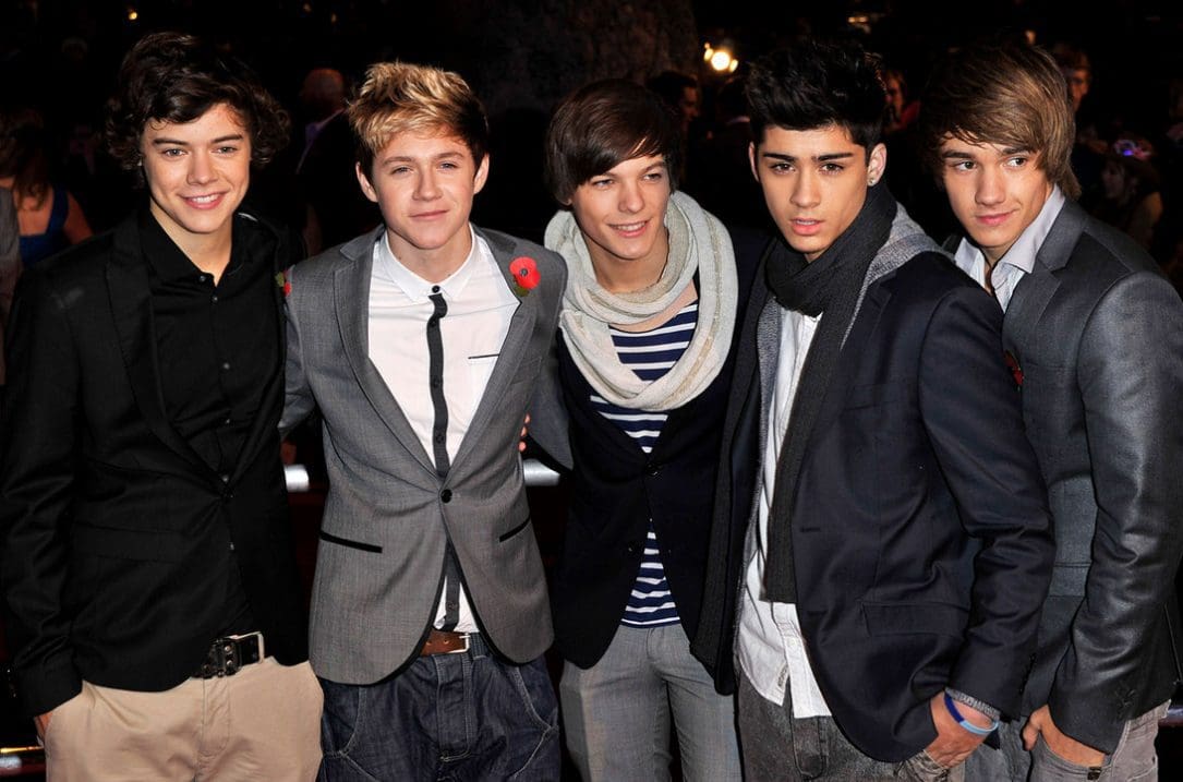 Gli One Direction nel 2010, fonte: Billboard US
