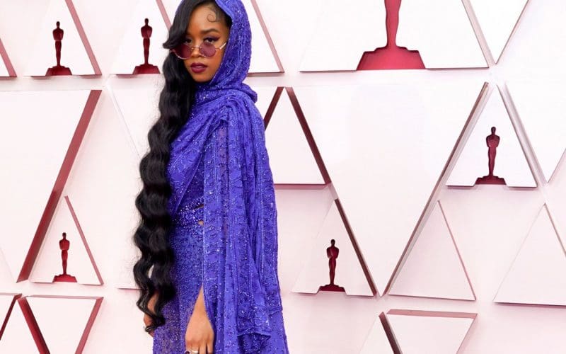 H.E.R. alla cerimonia degli Oscar 2021, Chris Pizzello/Pool/Shutterstock