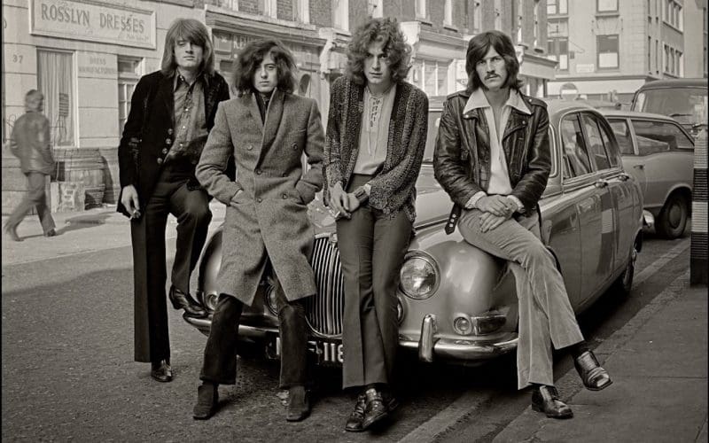 Led Zeppelin, foto di Dick Barnatt 2021
