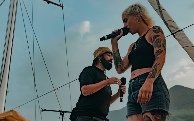I Coma Cose all'Eolie Music Fest, ultima tappa a Stromboli. Foto di Marco Dell'Era