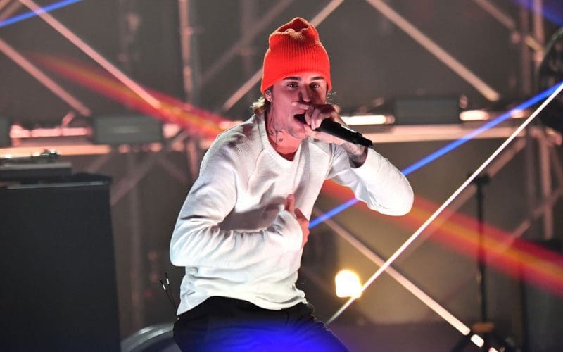 Justin Bieber al Triller Fight Club di Atlanta. Foto: Jeff Kravitz/Getty Images per Triller