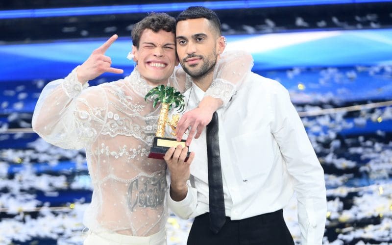 Mahmood e Blanco - Sanremo 2022 - finale - vincitori