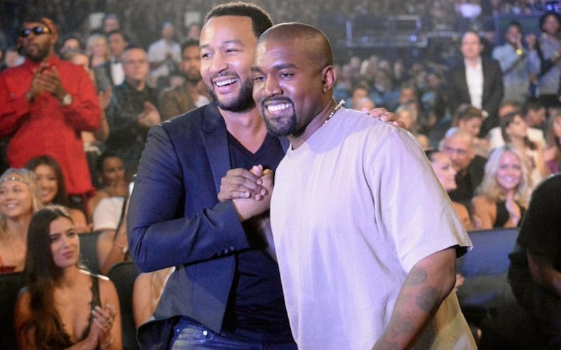 John Legend - Kanye West - foto di Jeff Kravitz - MTV1415 - FilmMagic
